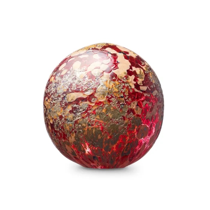 Bulb red-Gold 12cm 0,5L