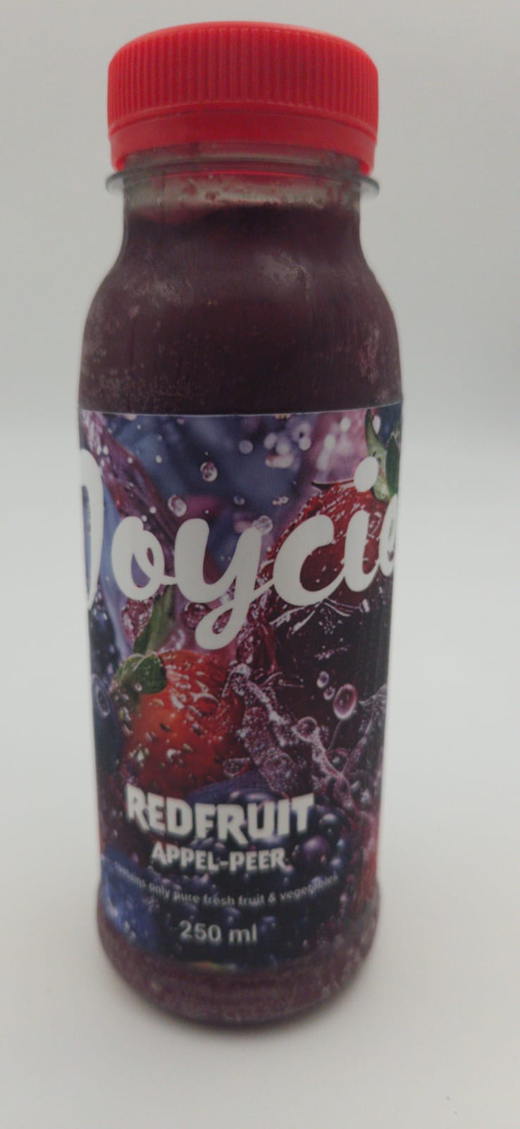 X-- REDFRUIT APPEL/PEER 2024,  250 ml  (roodfruit met extra toegevoegd appel/peer)